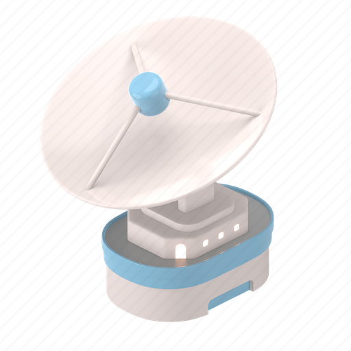 Communication, satellite, building, map, location, navigation, signal 3D illustration - Download on Iconfinder