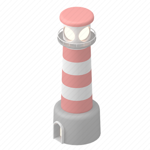 Location, map, lighthouse, marker, landmark, navigation 3D illustration - Download on Iconfinder