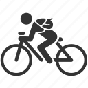 bicycle, bicyclist, cyclist, messenger, transportation 
