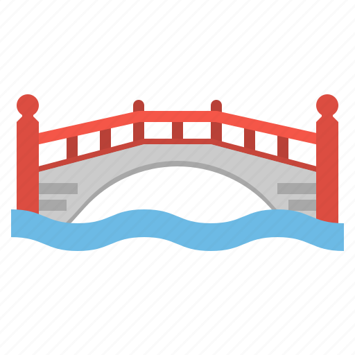 Bridge, landmark, park, river, water icon - Download on Iconfinder