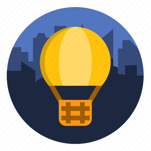 Balloon, hot air ballon, fly, city, tourism, travel icon - Download on Iconfinder