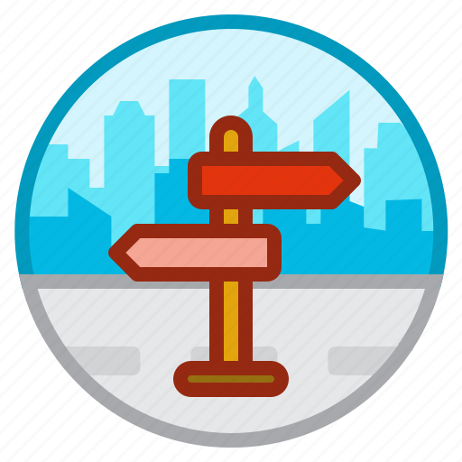 Direction, post, arrow, travel, signpost icon - Download on Iconfinder