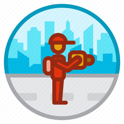Traveler, city, travel, backpacker, tourism, tourist icon - Download on Iconfinder