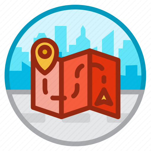 Location, pin, map, direction, travel icon - Download on Iconfinder