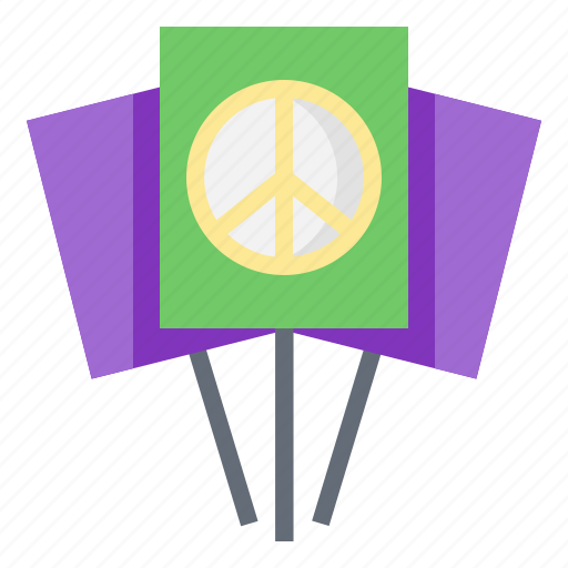Banner, activist, peace, manifestation, civil, rights icon - Download on Iconfinder