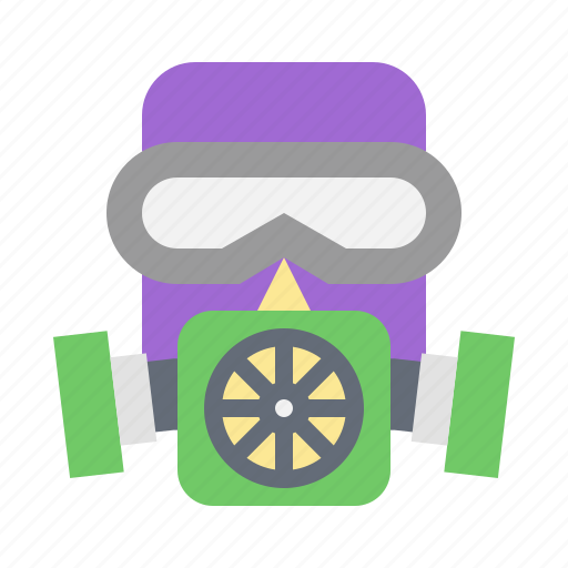 Gas, mask, pollution, nuclear, face, respirator icon - Download on Iconfinder