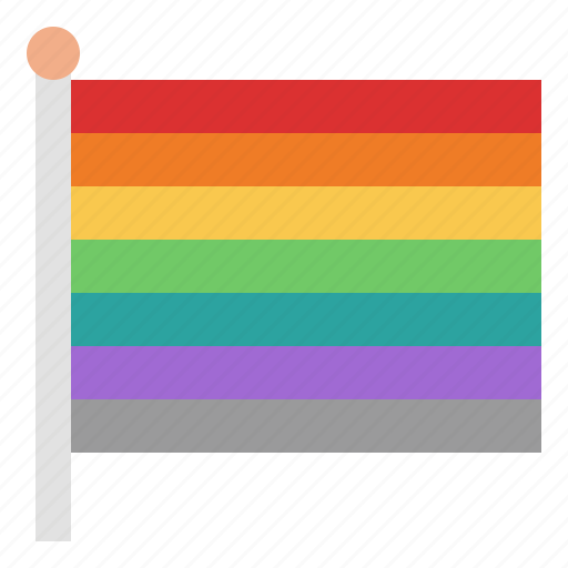 Rainbow, flag, lgbtq, pride, celebration, homosexual icon - Download on Iconfinder