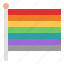 rainbow, flag, lgbtq, pride, celebration, homosexual 