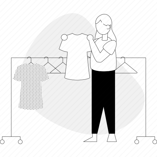 Fashion, tshirts, monochrome illustration - Download on Iconfinder