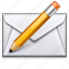 write, mail, letter, pencil 