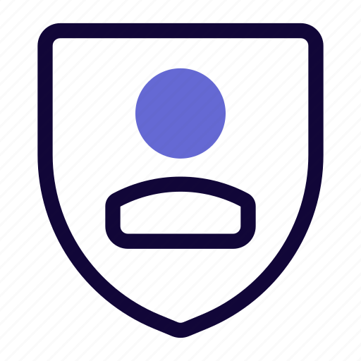Single, user, shield icon - Download on Iconfinder