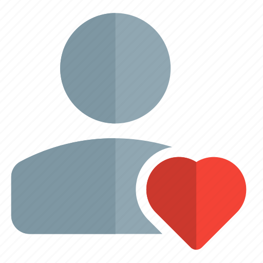Love, classic, heart, shape, single user icon - Download on Iconfinder
