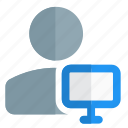 monitor, classic, single user, screen
