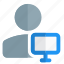 monitor, classic, single user, screen 