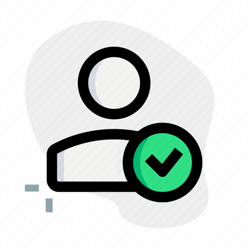 Check, classic, single user, approved icon - Download on Iconfinder