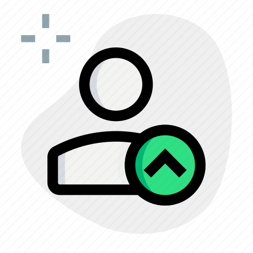 Direction, arrow, up, single user icon - Download on Iconfinder