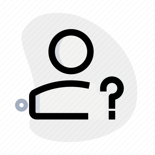 Question, mark, classic, ask, single user icon - Download on Iconfinder
