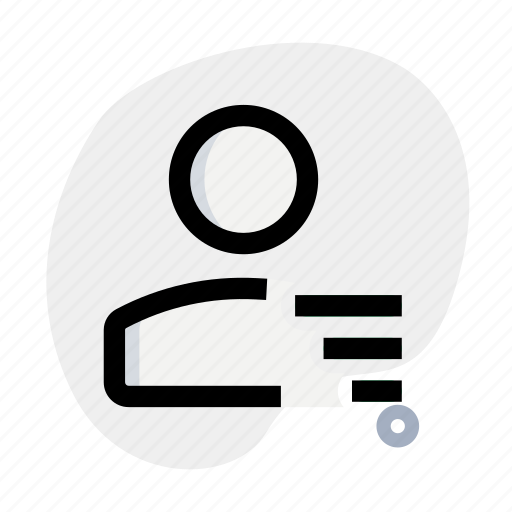 Sort, single user, left, align icon - Download on Iconfinder