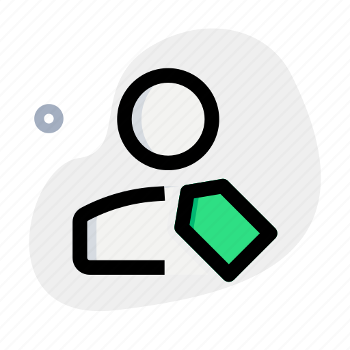 Tag, classic, single user, label icon - Download on Iconfinder
