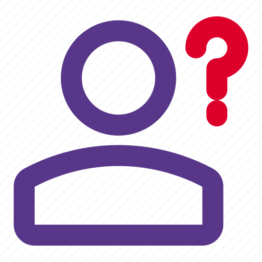 Single, user, question, mark icon - Download on Iconfinder