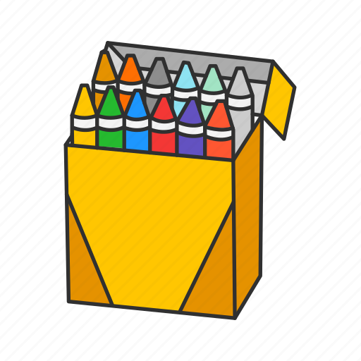 Classroom, color, crayon, design, drawing, school, school supply icon - Download on Iconfinder