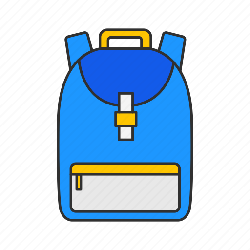 Classroom, education, backpack, bag, knapsack, travel icon - Download on Iconfinder