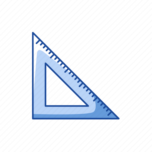 Measure, office, ruler, scale, school, school supply, triangle icon - Download on Iconfinder