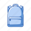 backpack, bag, education, equipment, knapsack, school 