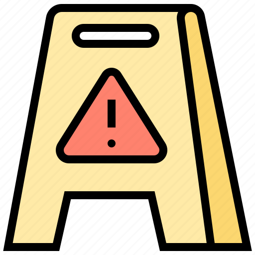 Caution, floor, sign, warning, wet icon - Download on Iconfinder