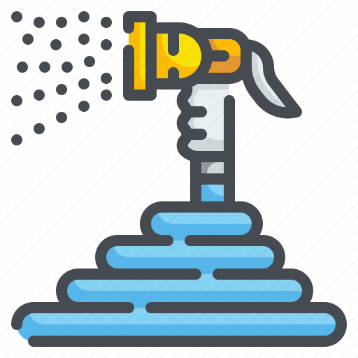 Cleaning, garden, hose, hosepipe, water, watering, yard icon - Download on Iconfinder