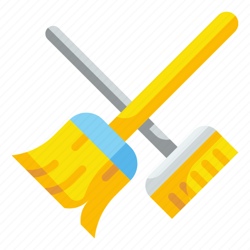 Broom, brush, cleaner, cleaning, dustpan, swab, washing icon - Download on Iconfinder