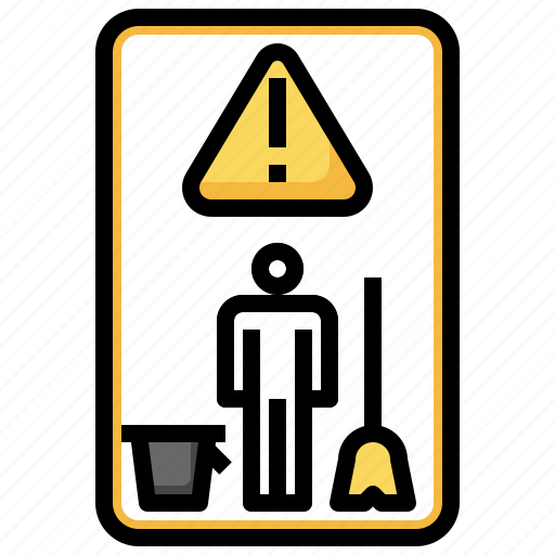 Cleaning, miscellaneous, sign, trolley, wiping icon - Download on Iconfinder