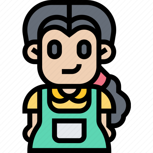 Apron, kitchen, clothes, uniform, waitress icon - Download on Iconfinder