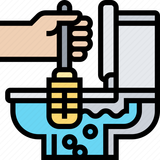 Clean, flush, toilet, brush, sanitary icon - Download on Iconfinder