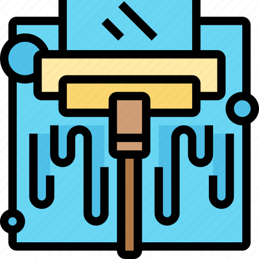 Squeegee, mirror, glass, washed, cleanliness icon - Download on Iconfinder