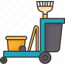 cleaning, cart, housekeeping, equipment, service
