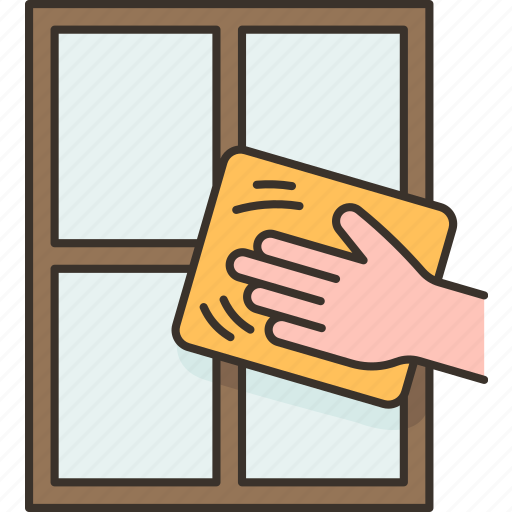 Wipe, glass, window, washing, household icon - Download on Iconfinder
