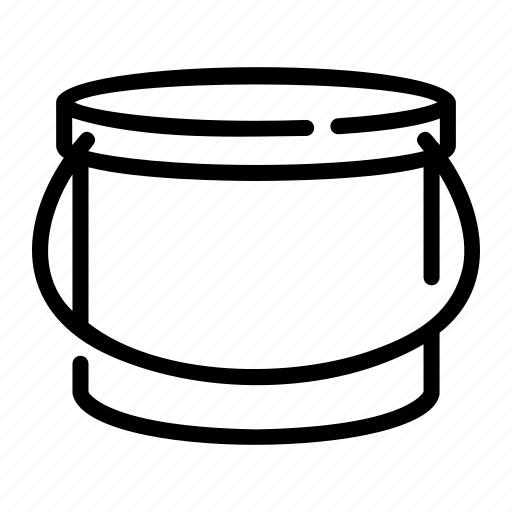Bucket, pail, storage, water, cleaning, equipment, toilet icon - Download on Iconfinder