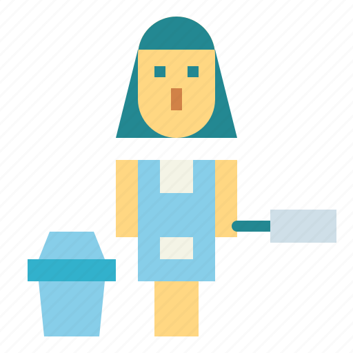 Cleaning, maid, occupation, woman icon - Download on Iconfinder