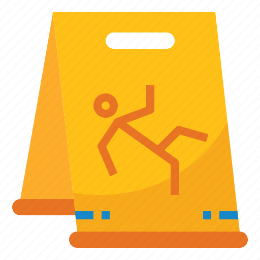 Caution, floor, slippery, warning, wet icon - Download on Iconfinder