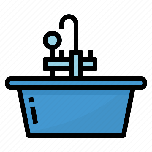 Bathroom, bathtub, sanitary, shower, ware icon - Download on Iconfinder