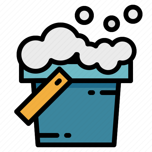Bubble, bucket, cleaning, washing icon - Download on Iconfinder