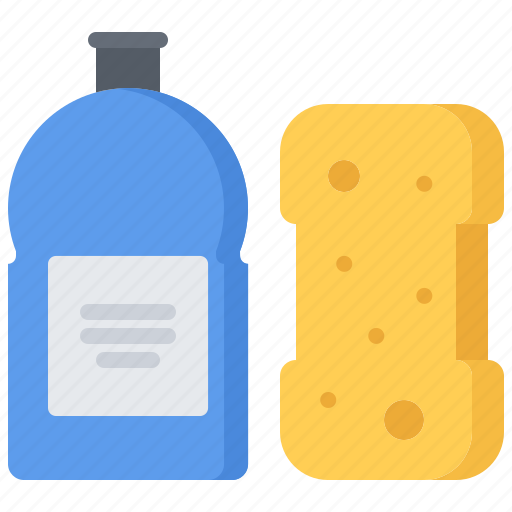 Clean, cleaner, cleaning, dishwashing, liquid, sponge, wash icon - Download on Iconfinder