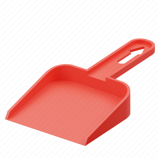 Dustpan, cleaning, clean, dust, tool, sweeping, equipment 3D illustration - Download on Iconfinder