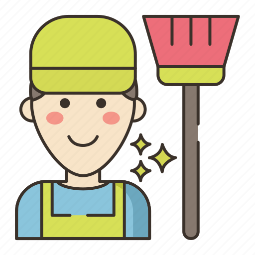 Housekeeper, male, man icon - Download on Iconfinder