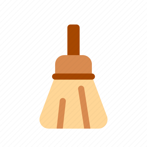 Broomstick, broom, brush, floor, cleaning, sweeping, hard icon - Download on Iconfinder
