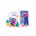 housekeeper, dust, floor, professional, clean, home, cleanup, worker, washer 