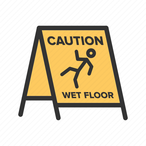 Caution, floor, safety, sign, slippery, warning, wet icon - Download on Iconfinder