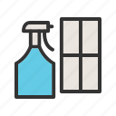 agent, bottle, chemical, cleaning, equipment, tool, window