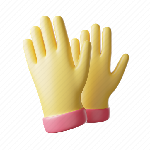 Gloves, protection, medical, latex, safety, hand, medicine 3D illustration - Download on Iconfinder